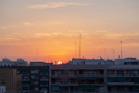 Amanecer en la  ciudad