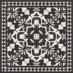 Abstract mosaic architecture- bathroom intricate interior