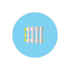 Radiator linear icon. Heating battery. Thin line illustration. Heater. Contour symbol. Vector isolated outline drawing. Editable stroke
