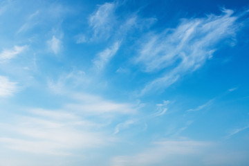 beauty blue sky with white clouds background