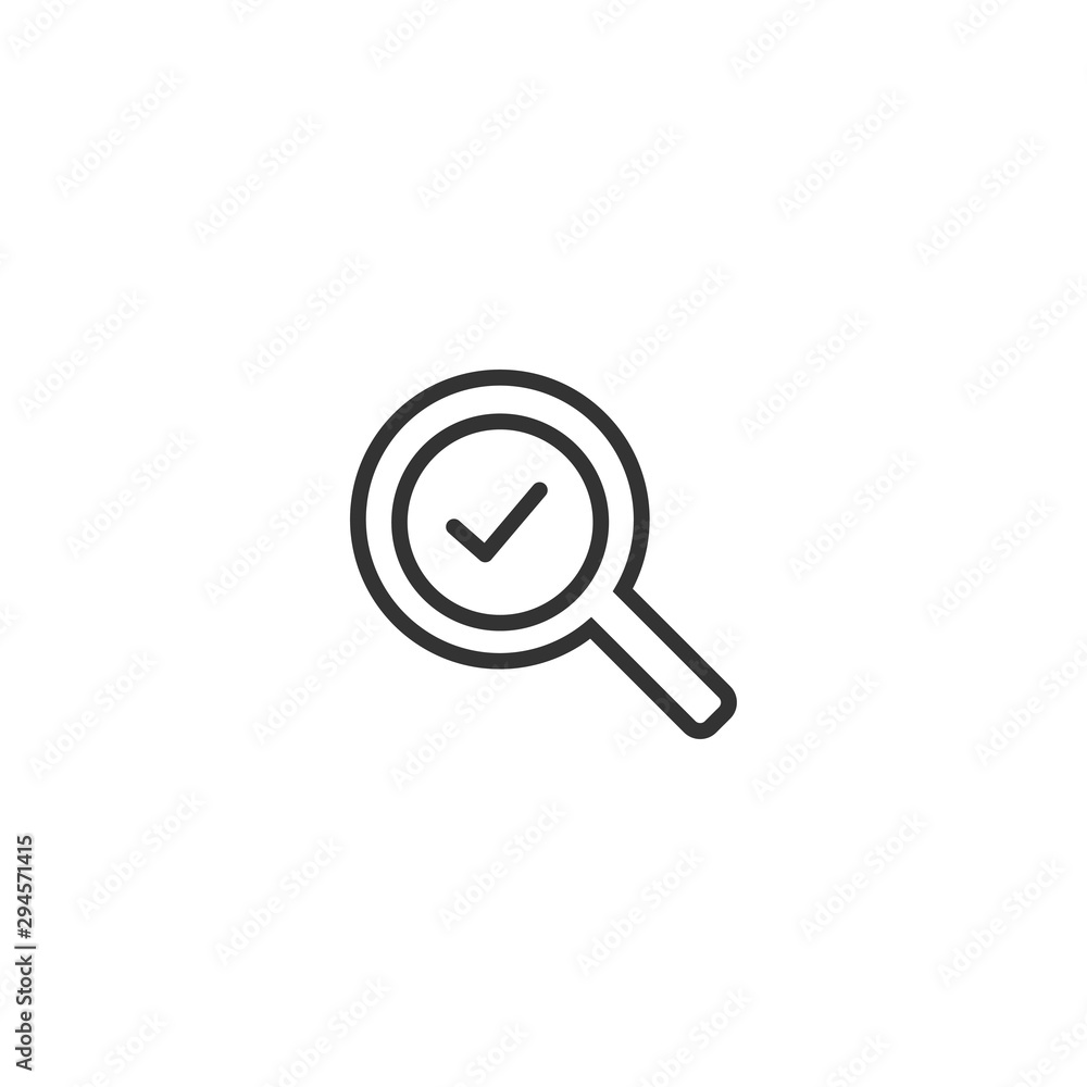 Leinwandbilder testing line icon in simple design on a white background