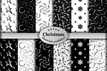 Seamless pattern ore background  Merry Christmas and Happy New Yea 78
