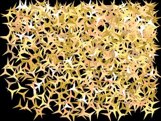 Bright festive falling confetti.