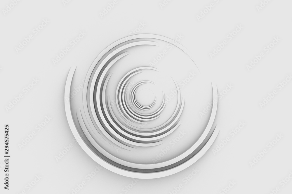 Poster circle background with soft waves