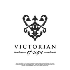 abstract sign vector logo luxury style