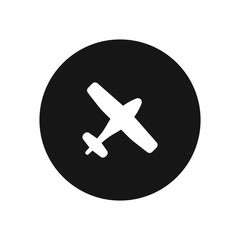 Obraz premium Airplane vector icon, simple sign for web site and mobile app.