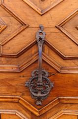 Porta in legno antica, particolare