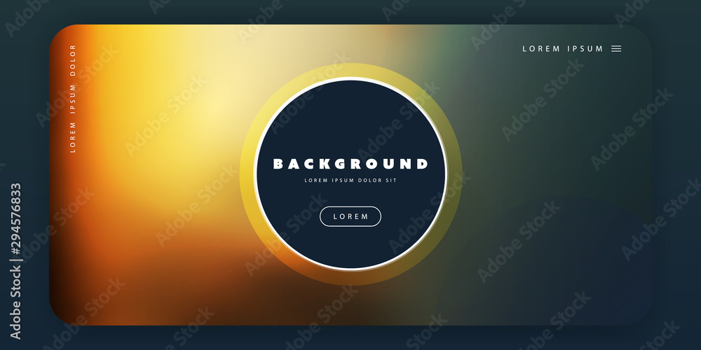 Poster space - abstract colorful minimalist background template with blurred gradient texture, futuristic p