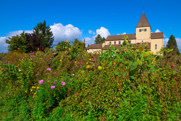 St. Georg Church on Reichenau Island has been standing here for over 1000 years. There are no...