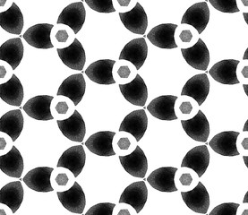 Grey black and white vintage retro seamless patter