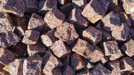 Red Granite Cubes