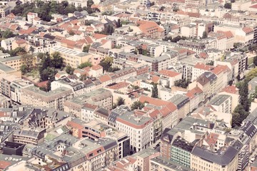 Fototapeta na wymiar Berlin aerial view