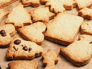 Tasty organic homemade Christmas cookies