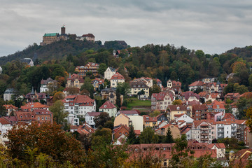 The Wartburg Castle with the City of Eisenach in Germany
