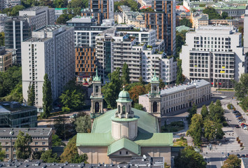  Warsaw, Poland - capital and largest city of Poland, Warsaw is a modern town which was completely rebuilt after World War II. Here in particular a glimpse of its residential architecture