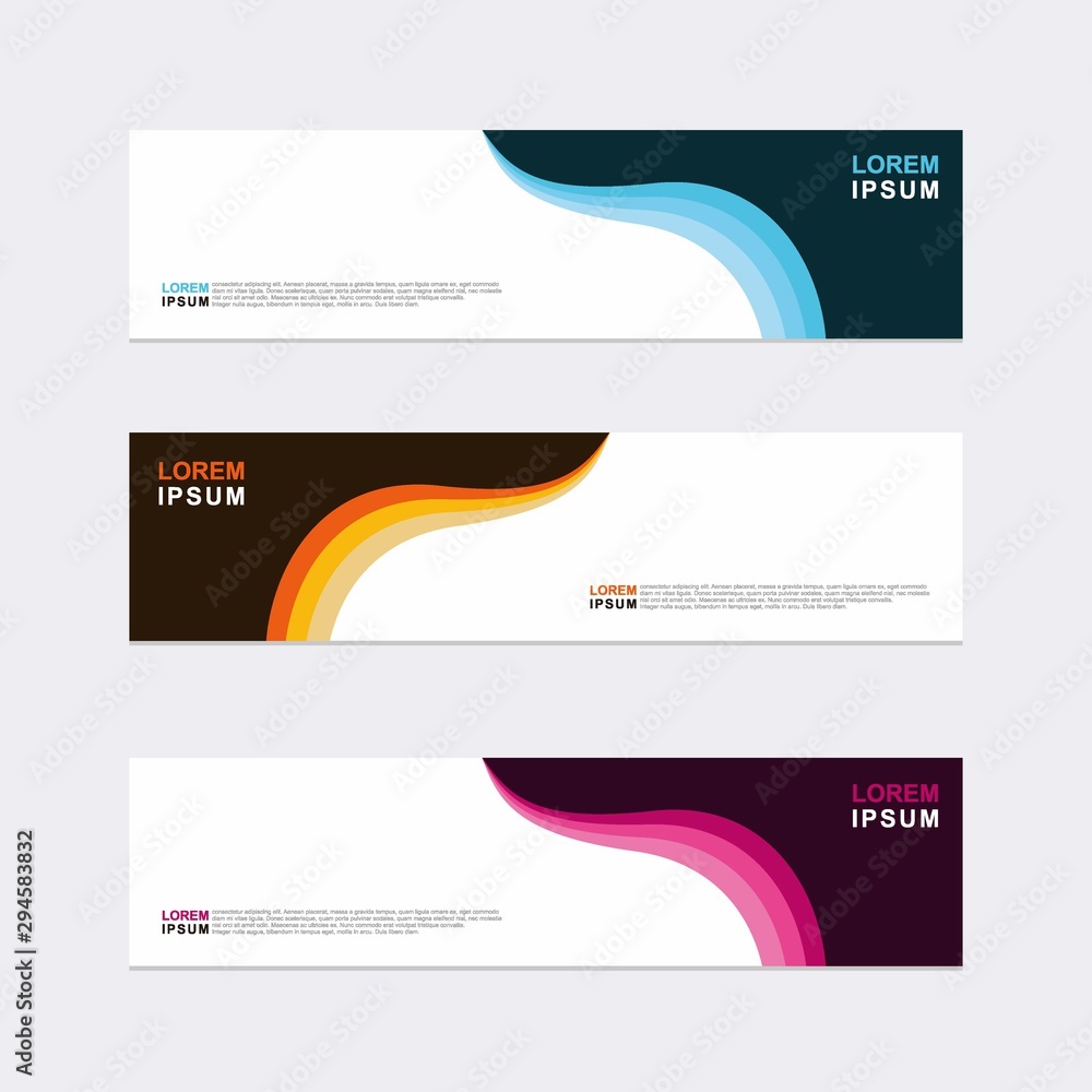 Wall mural modern vector banner web background abstract design template