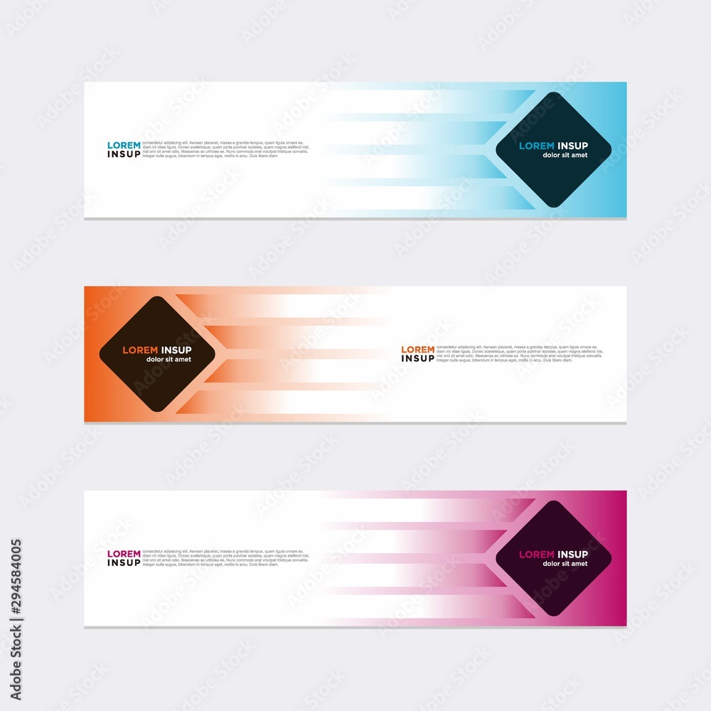 Wall mural modern vector banner web background abstract design template