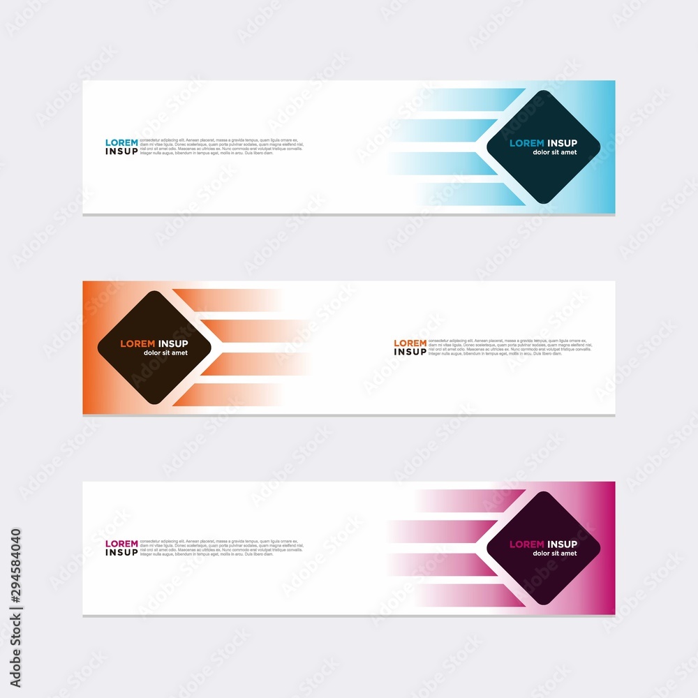 Wall mural modern vector banner web background abstract design template
