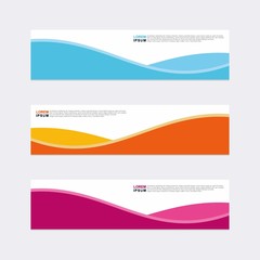 Fototapeta premium Modern vector banner web background abstract design template