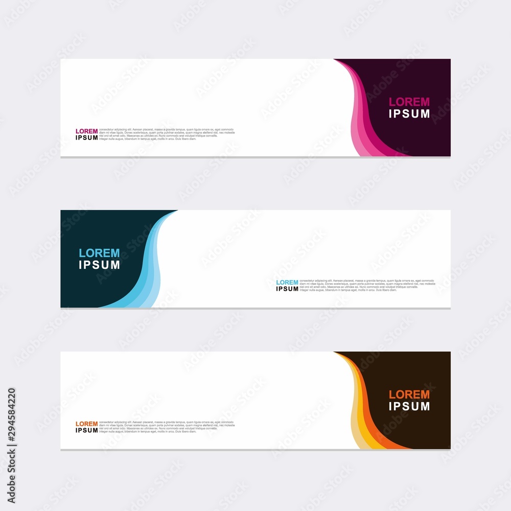 Wall mural modern vector banner web background abstract design template