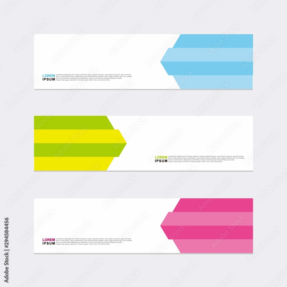 Wall mural modern vector banner web background abstract design template