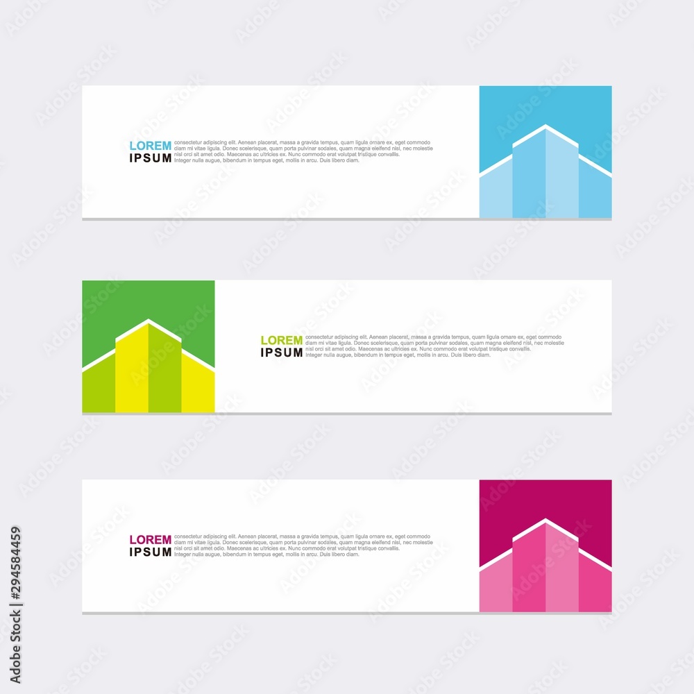 Wall mural modern vector banner web background abstract design template