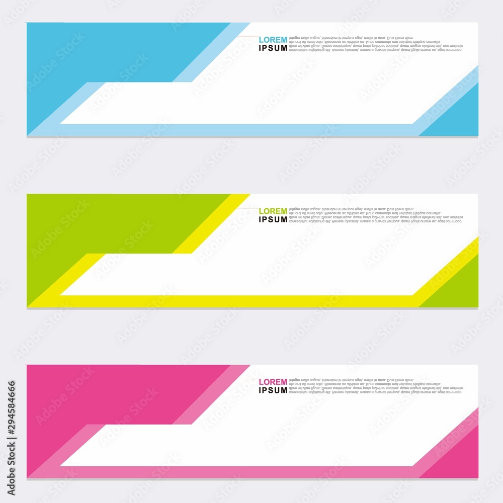 Wall mural modern vector banner web background abstract design template
