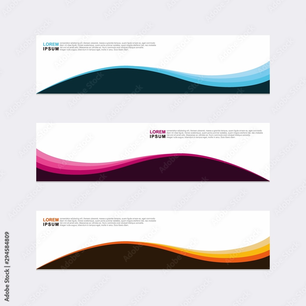 Wall mural modern vector banner web background abstract design template