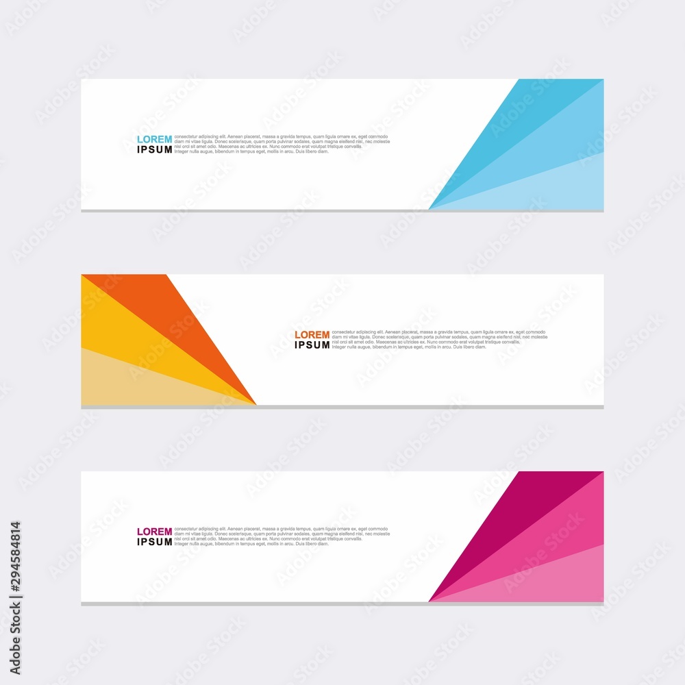 Wall mural modern vector banner web background abstract design template