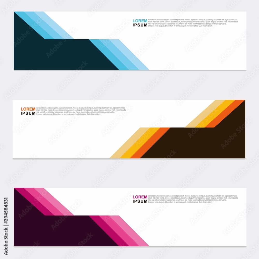 Wall mural modern vector banner web background abstract design template