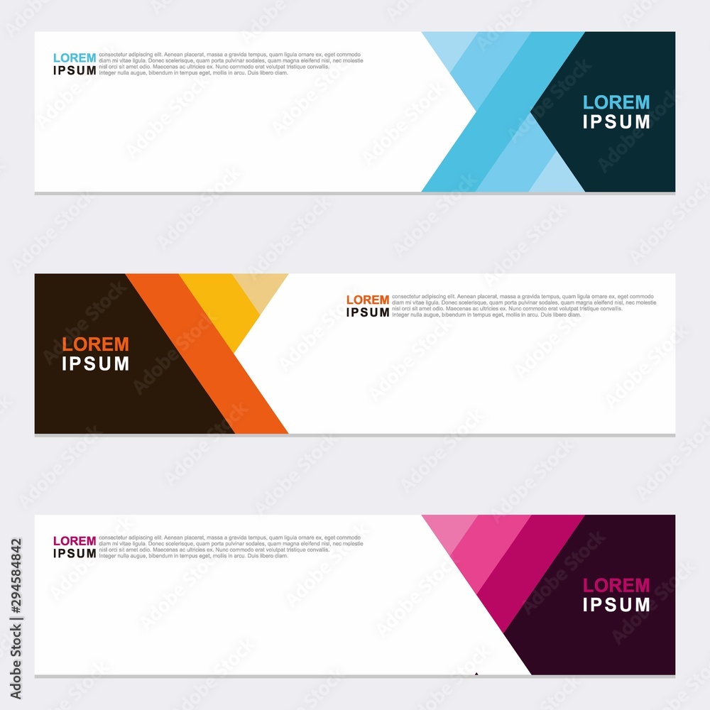 Wall mural modern vector banner web background abstract design template