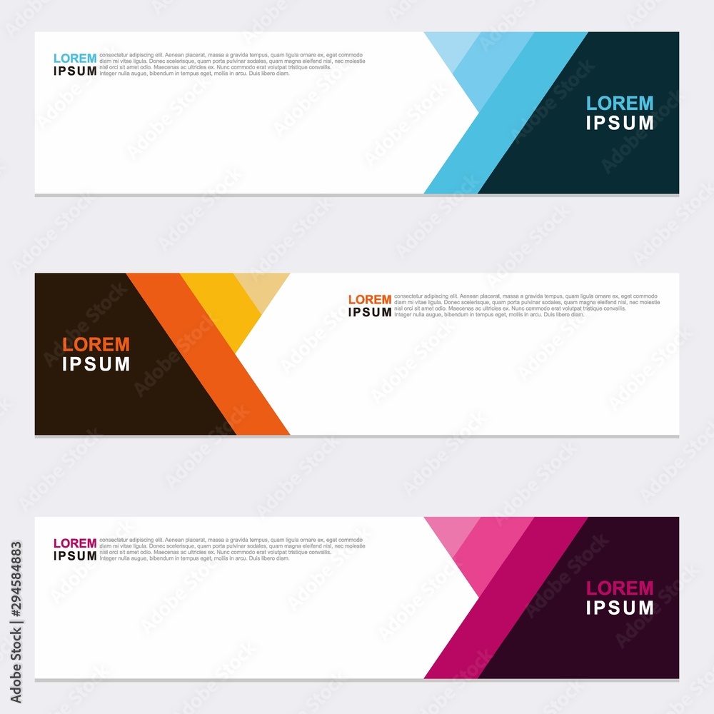 Wall mural modern vector banner web background abstract design template