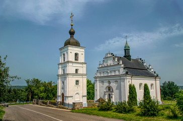 Naklejka premium Elias Church in the village Subbotov, Ukraine. Ancient orthodox temple