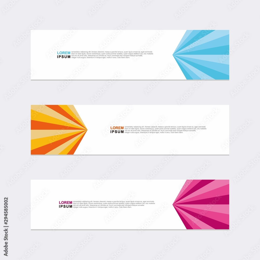 Wall mural modern vector banner web background abstract design template
