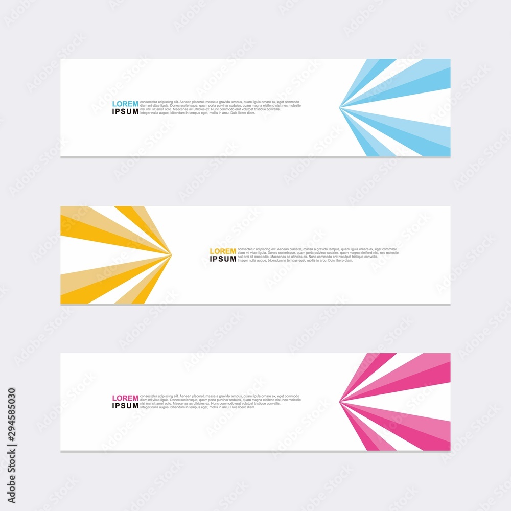 Wall mural modern vector banner web background abstract design template