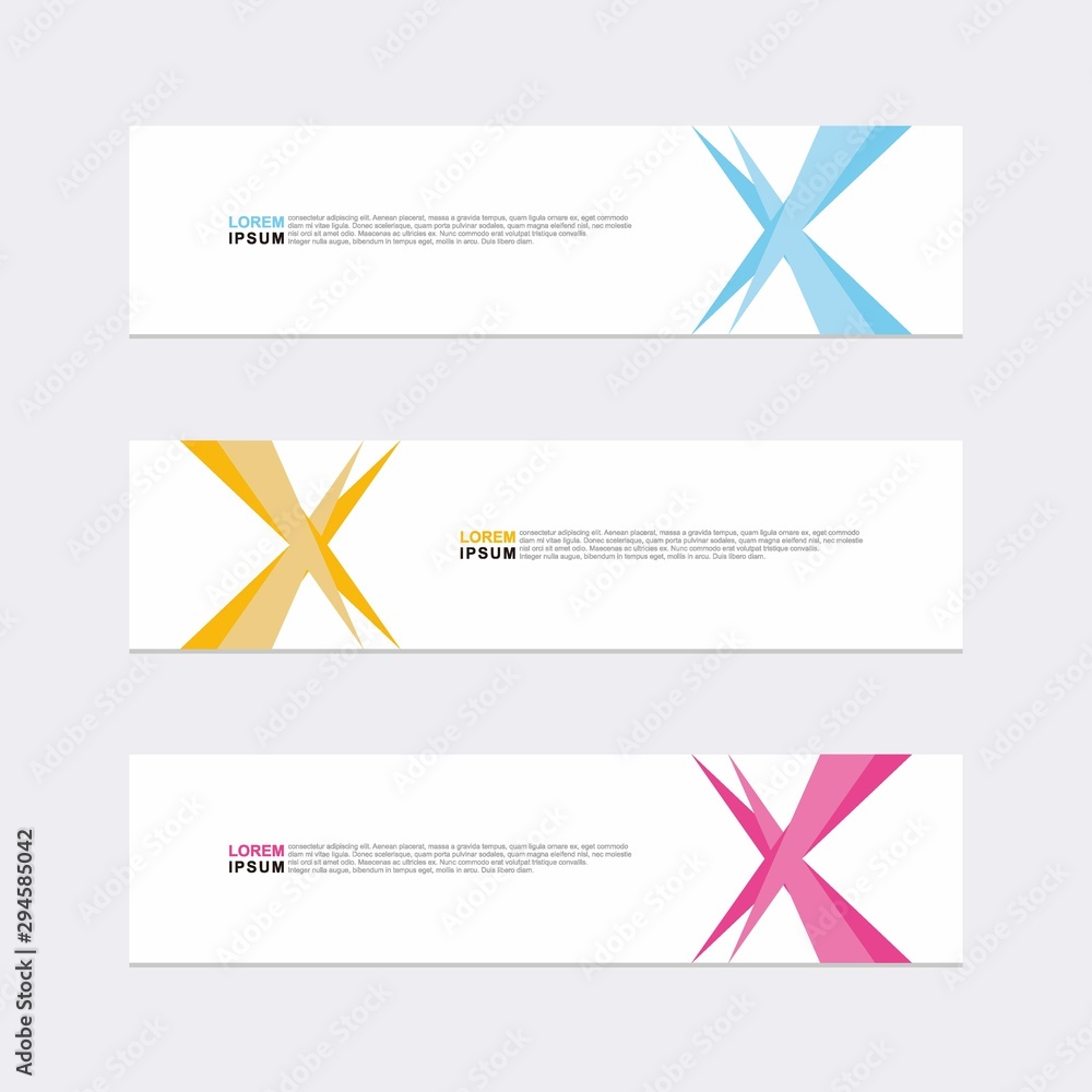 Wall mural modern vector banner web background abstract design template