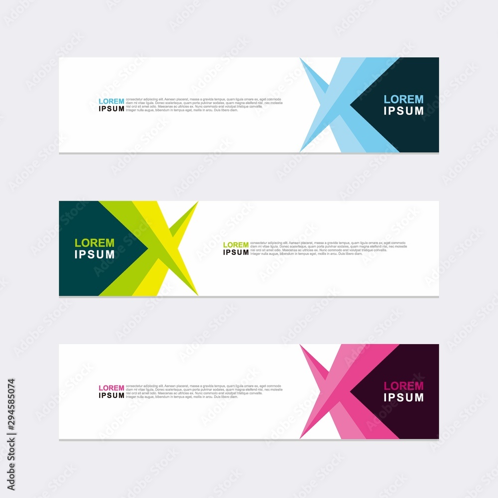 Wall mural modern vector banner web background abstract design template