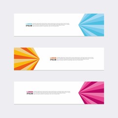 Fototapeta premium Modern vector banner web background abstract design template