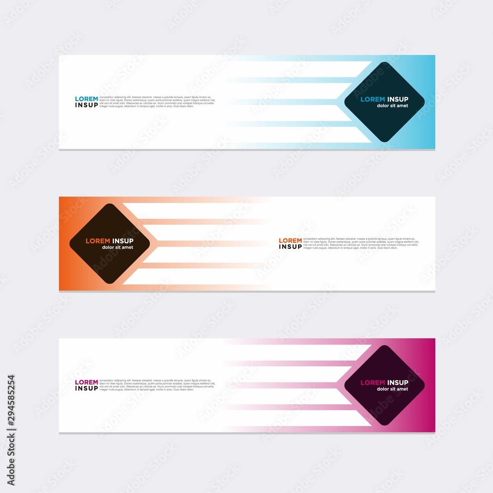 Wall mural modern vector banner web background abstract design template
