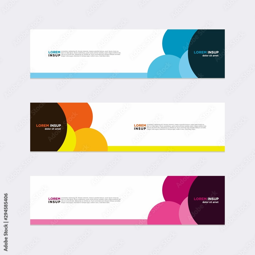 Wall mural modern vector banner web background abstract design template