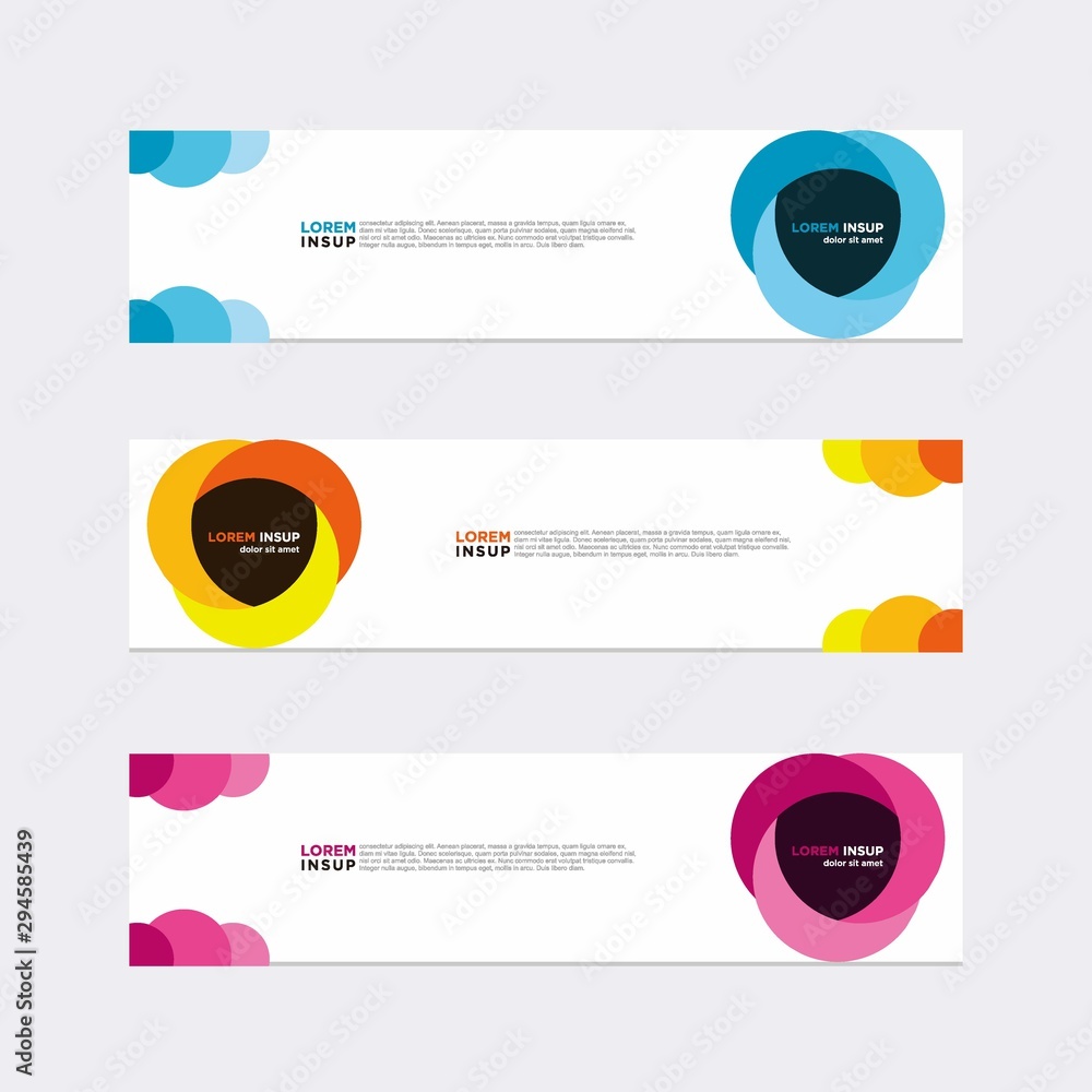 Wall mural modern vector banner web background abstract design template