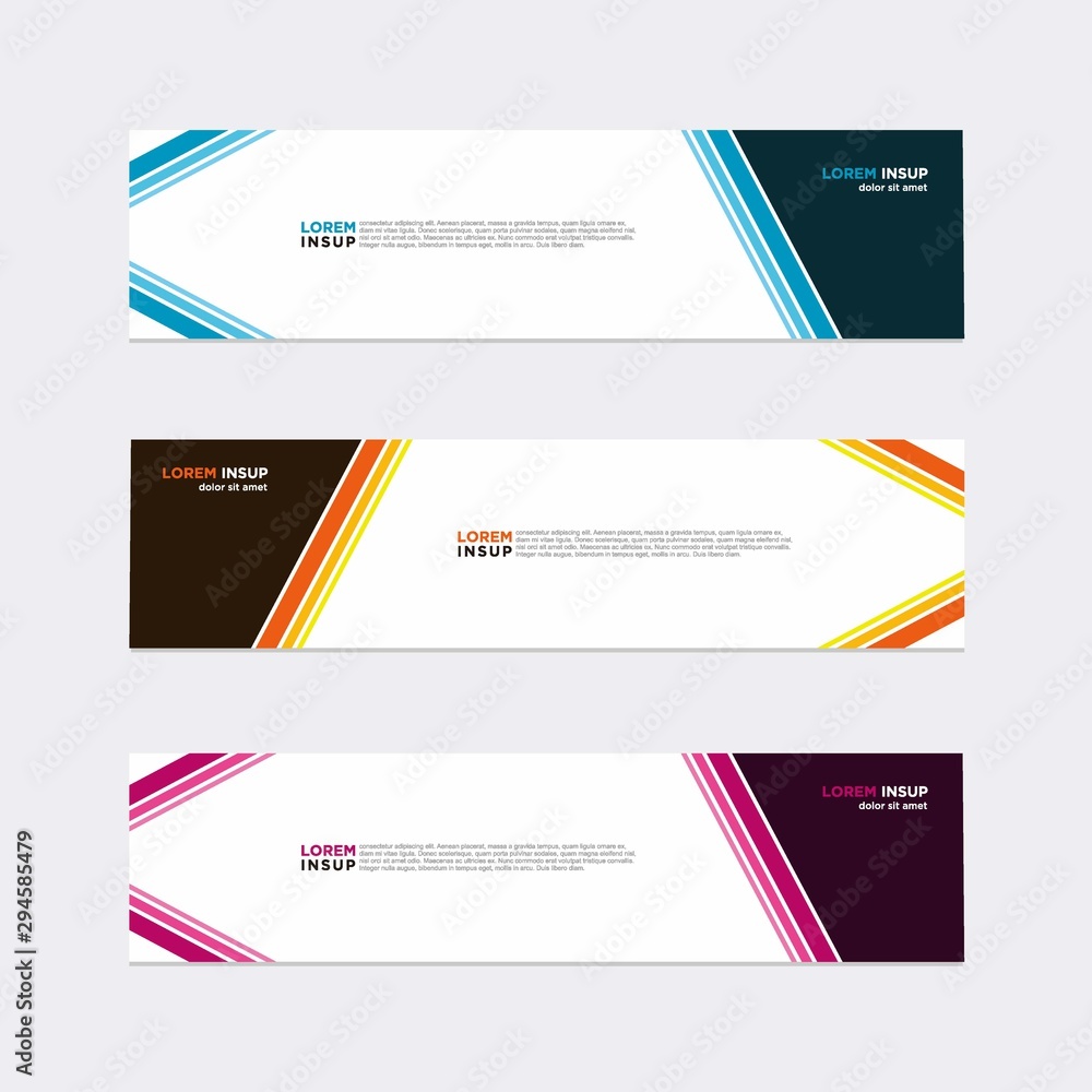 Wall mural modern vector banner web background abstract design template
