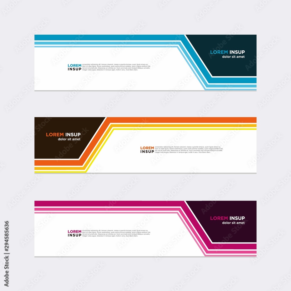 Wall mural modern vector banner web background abstract design template