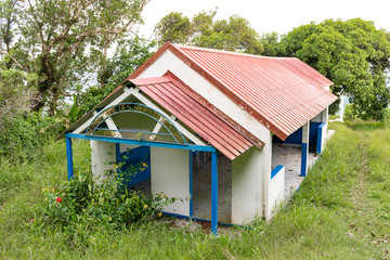 Le Vauclin, Martinique, FWI - Small chapel on the top of Vauclin Mountain (Notre-Dame des Sept...