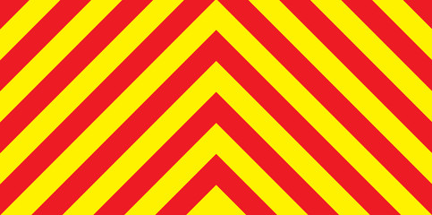 Red And Yellow Chevron Background - 294590086