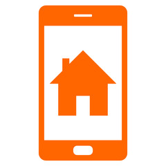 Haus und Smartphone