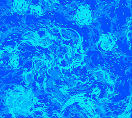 Fototapeta na wymiar Blue Abstract Twirl Background