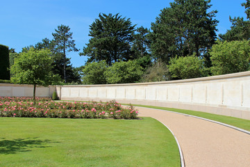 american military cemetery in colleville-sur-mer in normandy (france)