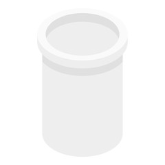 Food jar icon. Isometric of food jar vector icon for web design isolated on white background