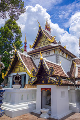 Fototapeta premium Wat Chedi Luang temple buildings, Chiang Mai, Thailand